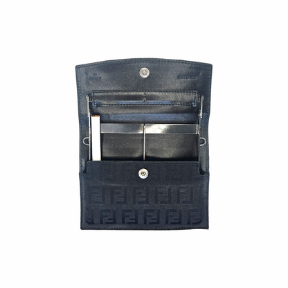1990s Black Zucca Cigarette Case - Fendi - Re:Velvet