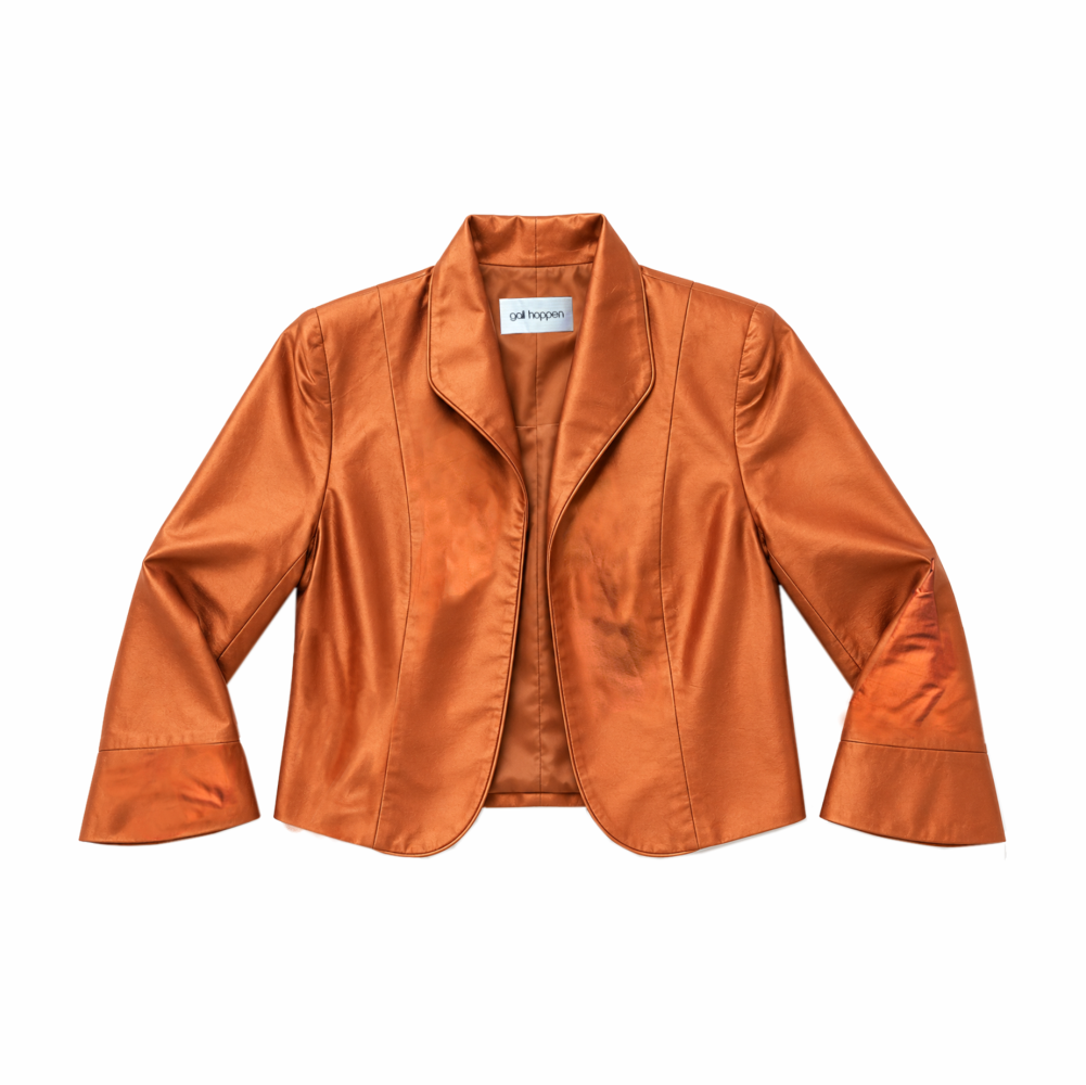 Pure Silk Cropped Bolero Jacket - Gail Hoppen