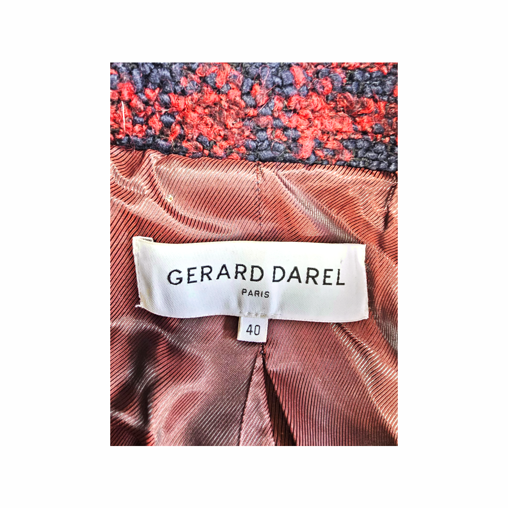 Check Bouclé Double-Breasted jacket - Gerard Darel