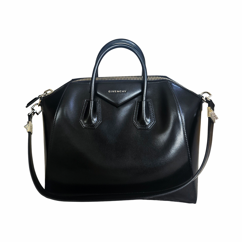 Antigona Medium Black Leather Top Handle Bag - Givenchy