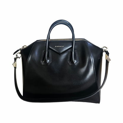 Antigona Medium Black Leather Top Handle Bag - Givenchy