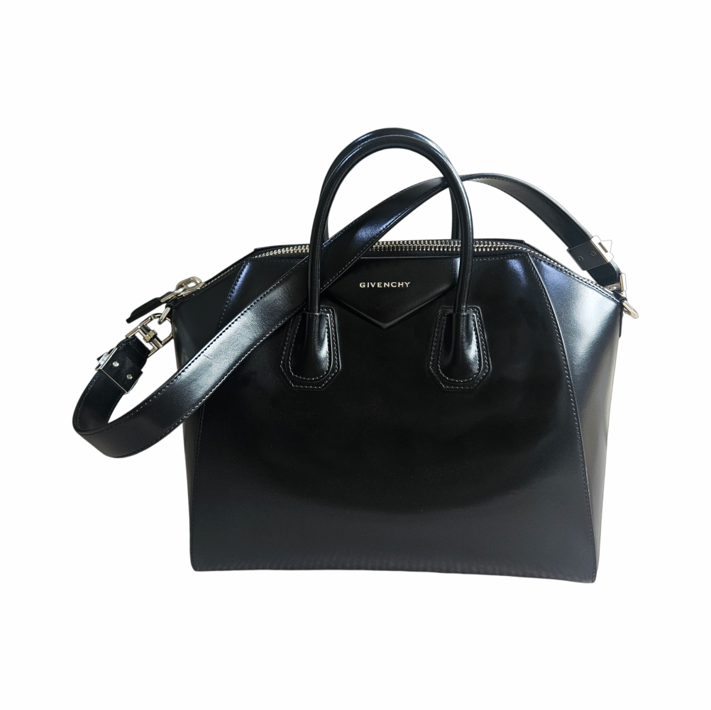 Antigona Medium Black Leather Top Handle Bag - Givenchy