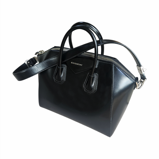 Antigona Medium Black Leather Top Handle Bag - Givenchy