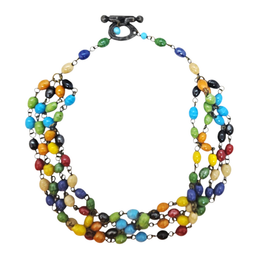 Multi-strand Glass Beads Necklace