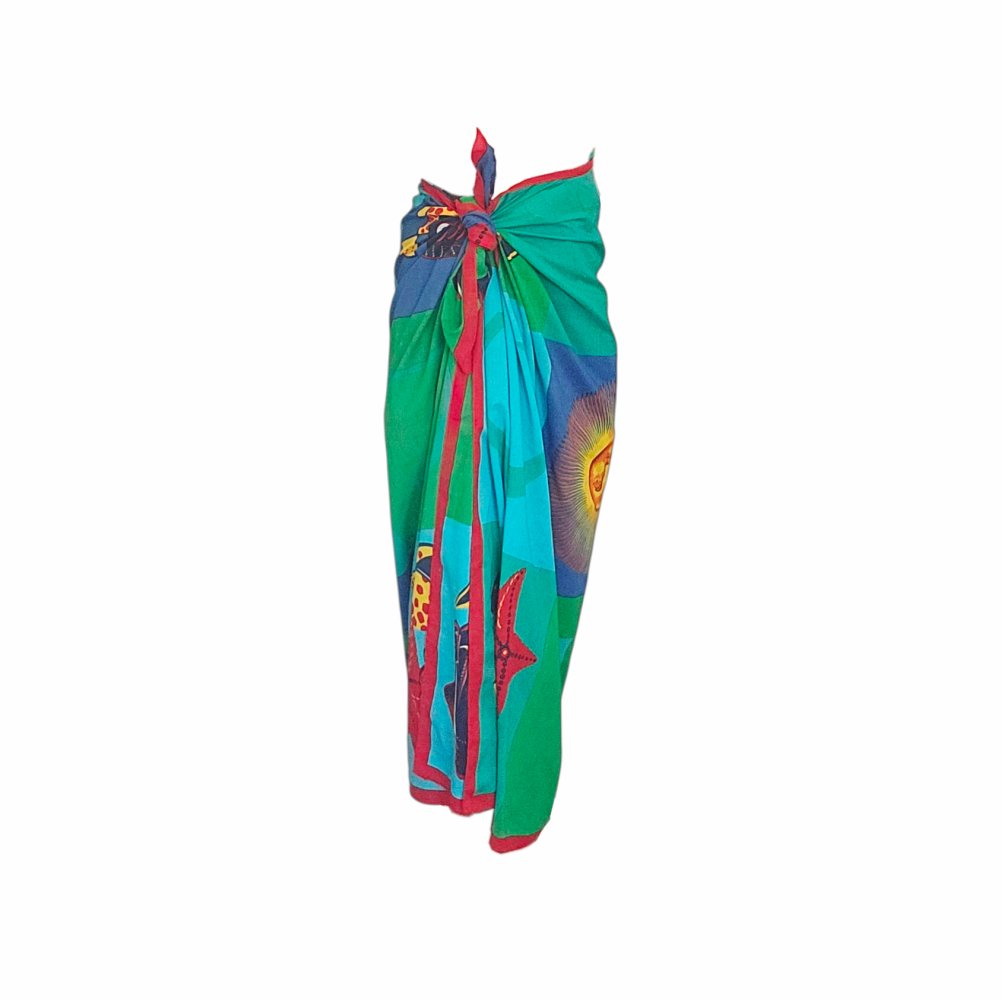 1990s Cotton Pareo with Marine, Sun and Citrus Print – Gucci - Re:Velvet