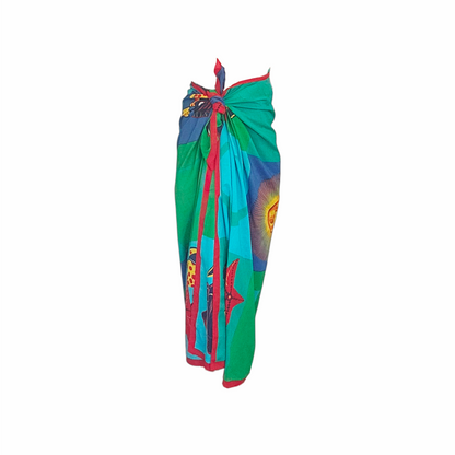 1990s Cotton Pareo with Marine, Sun and Citrus Print – Gucci - Re:Velvet