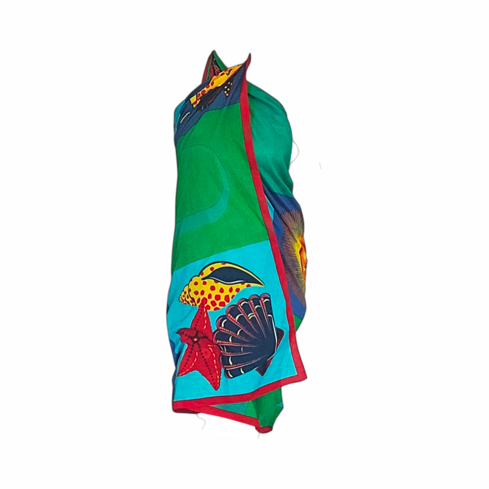 1990s Cotton Pareo with Marine, Sun and Citrus Print – Gucci - Re:Velvet
