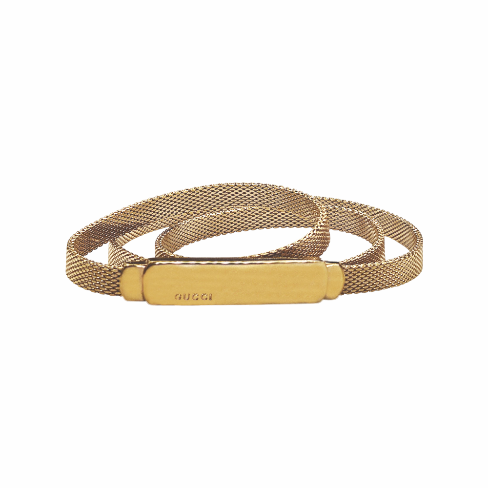 Vintage 90s–2000s Gold-Tone Metal Mesh Belt - Gucci - Re:Velvet