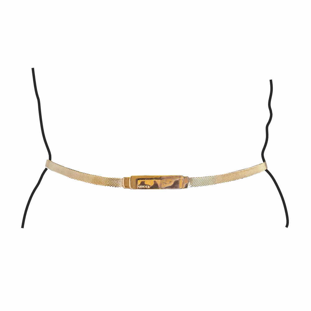 Vintage 90s–2000s Gold-Tone Metal Mesh Belt - Gucci - Re:Velvet