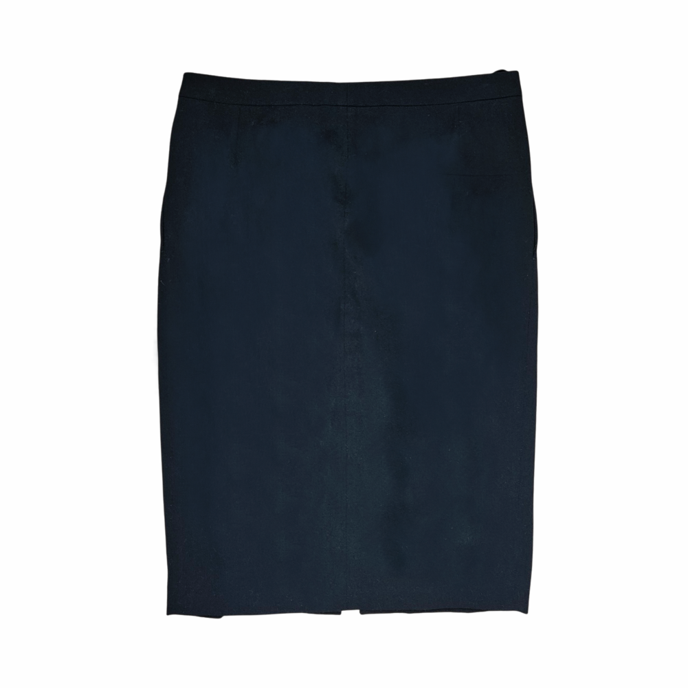 Y2K Wool Pencil Skirt with Front Slit - Gucci