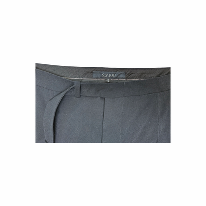 Y2K Wool Pencil Skirt with Front Slit - Gucci
