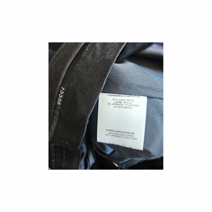Y2K Wool Pencil Skirt with Front Slit - Gucci