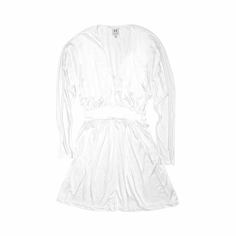 V-Neck Mini Cocktail Dress - Halston Heritage