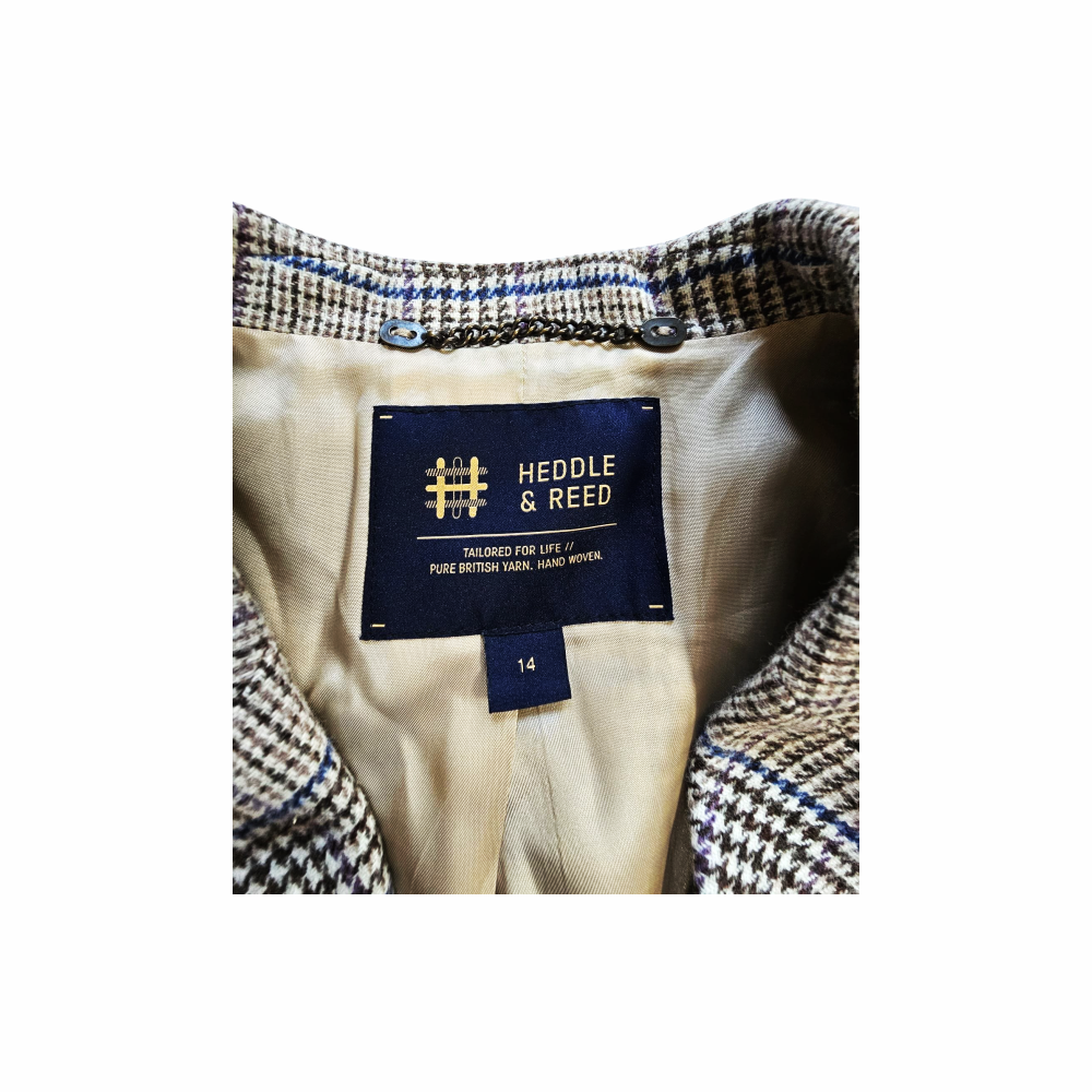Wool Blazer in Handwoven Marling & Evans British Tweed - Heddle & Reed