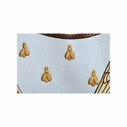 90cm Carré - “Napoléon” Bee Jacquard Silk Scarf by Philippe Ledoux - Hermès