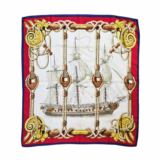 90cm Carré en Soie - “Tribord” - Hermès