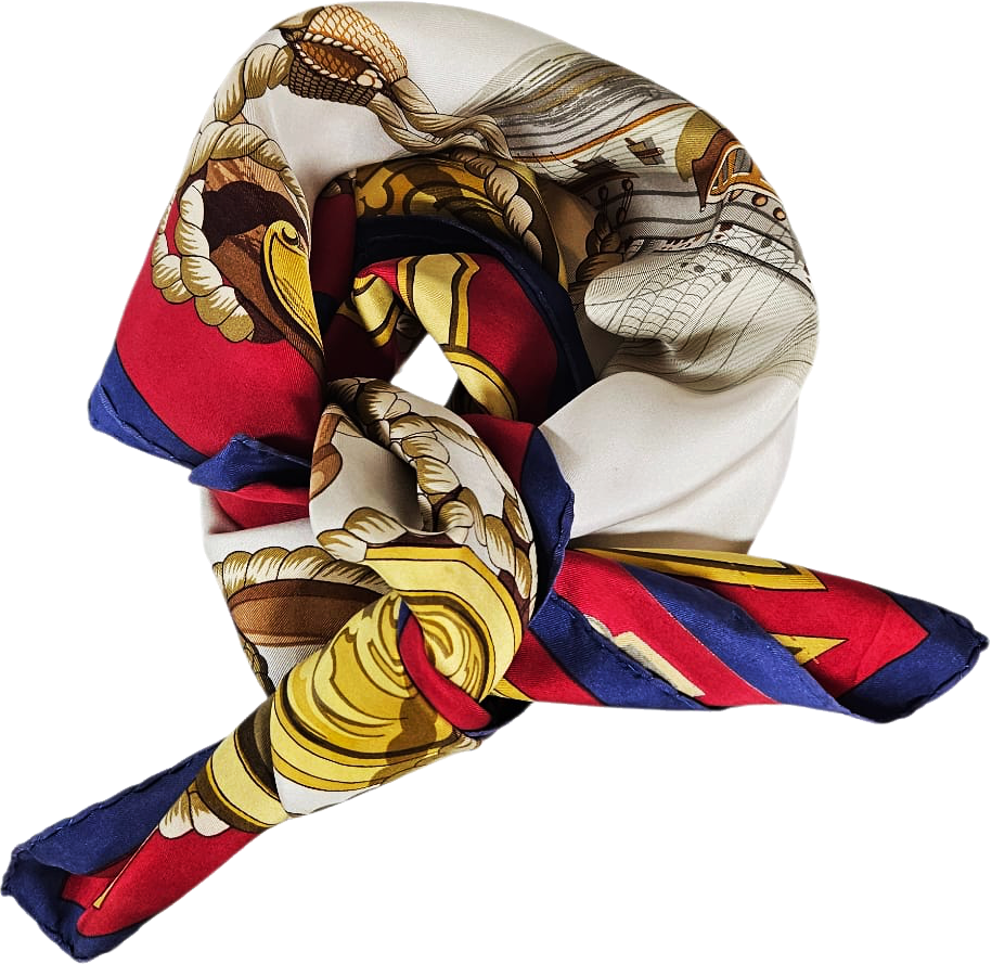 90cm Carré en Soie - “Tribord” - Hermès