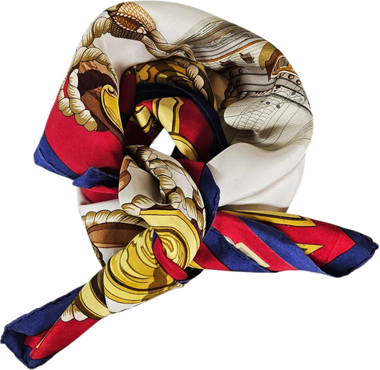 90cm Carré en Soie - “Tribord” - Hermès