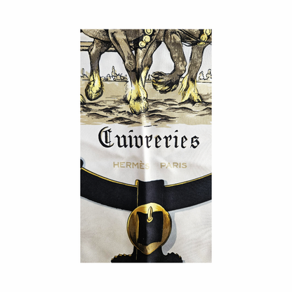 90cm Carré - “Cuivreries” by Francoise de la Perrière - Hermès