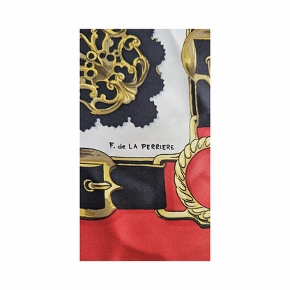 90cm Carré - “Cuivreries” by Francoise de la Perrière - Hermès