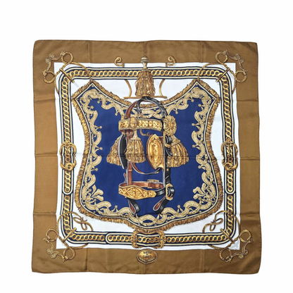 90cm Silk Carré Scarf “Bride de Cour” by  F. de la Perrière - Hermès - Re:Velvet
