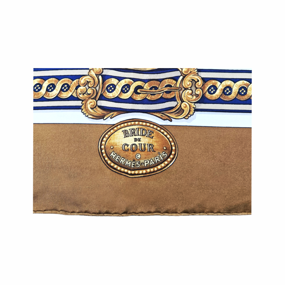 90cm Silk Carré Scarf “Bride de Cour” by  F. de la Perrière - Hermès - Re:Velvet