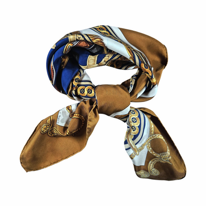 90cm Silk Carré Scarf “Bride de Cour” by  F. de la Perrière - Hermès - Re:Velvet