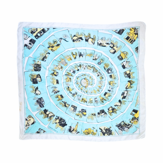 90cm Silk Carré “Carrosserie” by Philippe Ledoux- Hermès