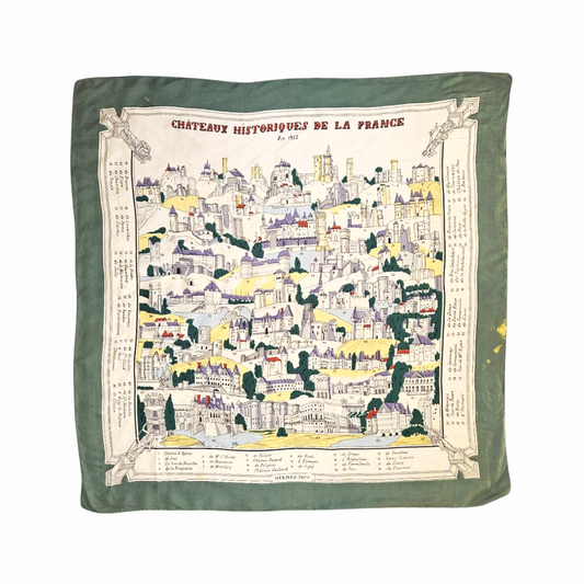 90cm Carré - “Chateaux Historiques de la France- An 1852” - Hermès