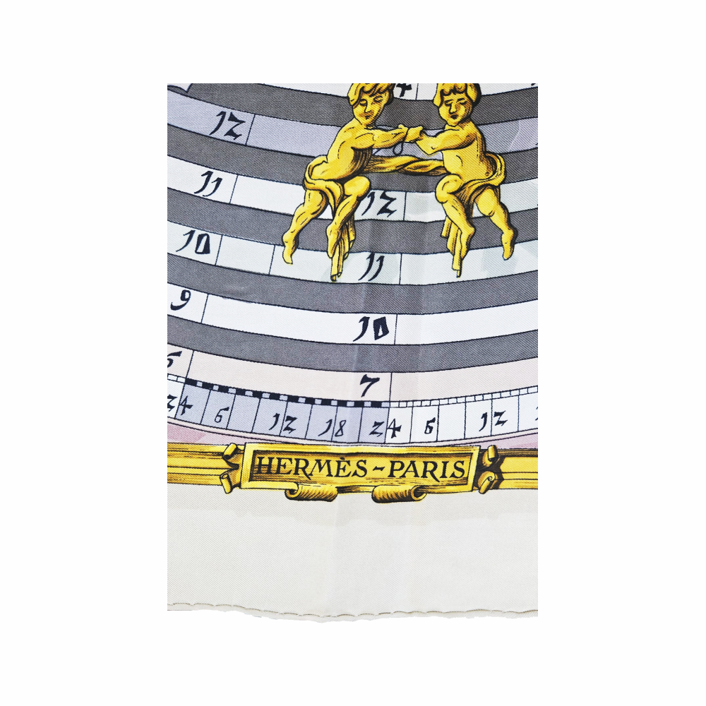 90cm Silk Carré “Dies Et Hore” - Hermès