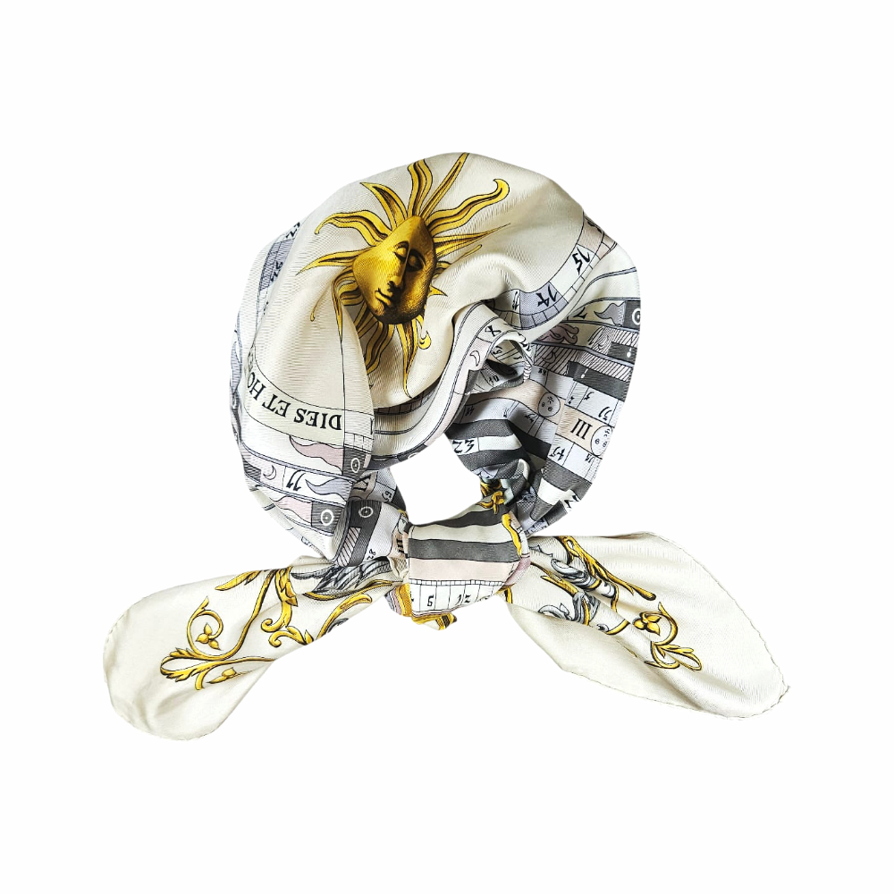 90cm Silk Carré “Dies Et Hore” - Hermès