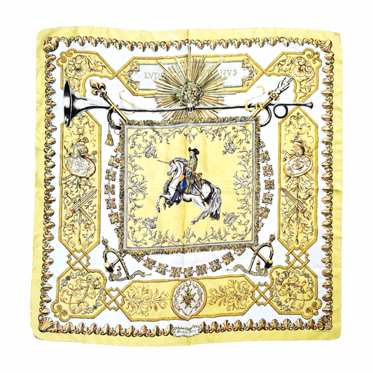 90cm Carré - “Magnus Ludovicus” by Francoise de la Perrière - Hermès