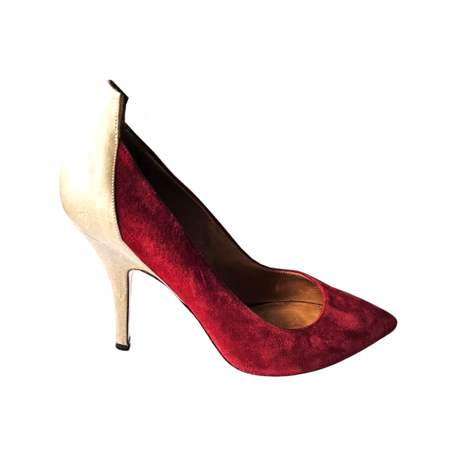 Dual Tone Suede Pump Shoes - Isabel Marant