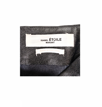 Faux-Leather Ruffle Mini Skirt "Zeist" - Isabel Marant Etoile