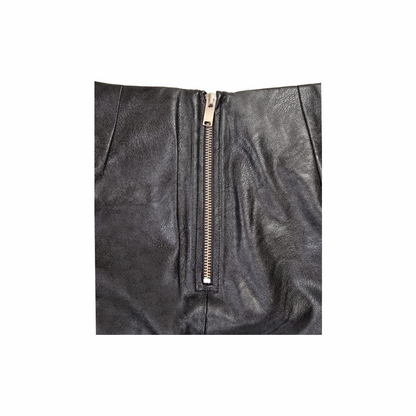 Faux-Leather Ruffle Mini Skirt "Zeist" - Isabel Marant Etoile