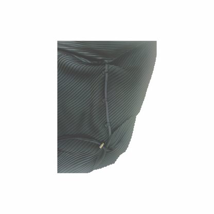 Issey Miyake Fete black pleated skirt asymmetric skirt Japanese designer archive Issey Miyake handkerchief hem drawstring pleats avant garde skirt