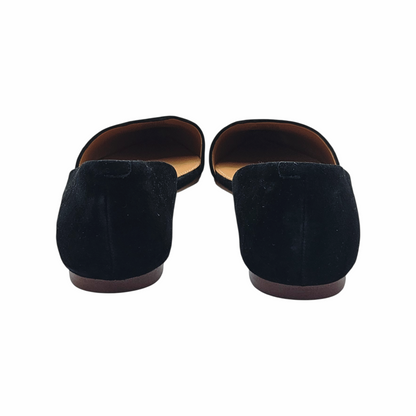 J.Crew Black Suede Pointed-Toe D’Orsay Flats - J.Crew