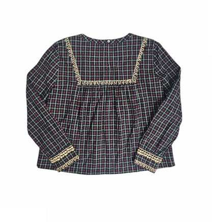 Tartan Embroidered Tunic - J.Crew