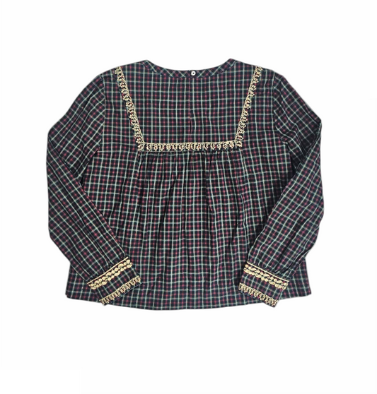 Tartan Embroidered Tunic - J.Crew
