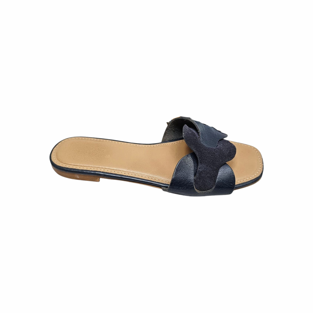Flat Mules Sandals with Interlaced strap - Jigsaw - Re:Velvet