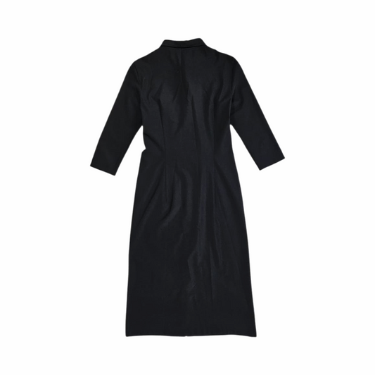 3/4 Sleeve Crisp Poplin-Feel Shirt Dress -Jil Sander