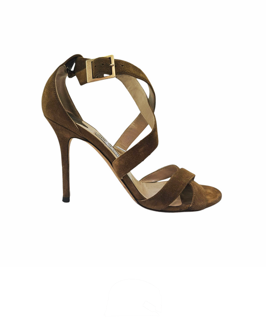 Suede Strappy Sandals "Lottie"  - Jimmy Choo