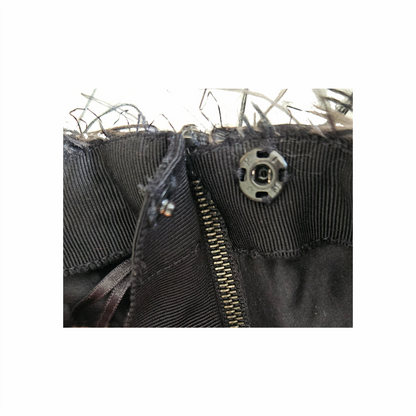 Black Feather-Effect Occasion Skirt - Lanvin - Re:Velvet