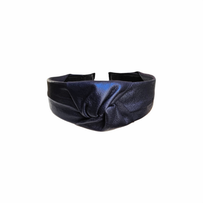 Knotted Leather-Look Alice Band