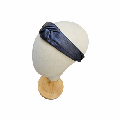 Knotted Leather-Look Alice Band