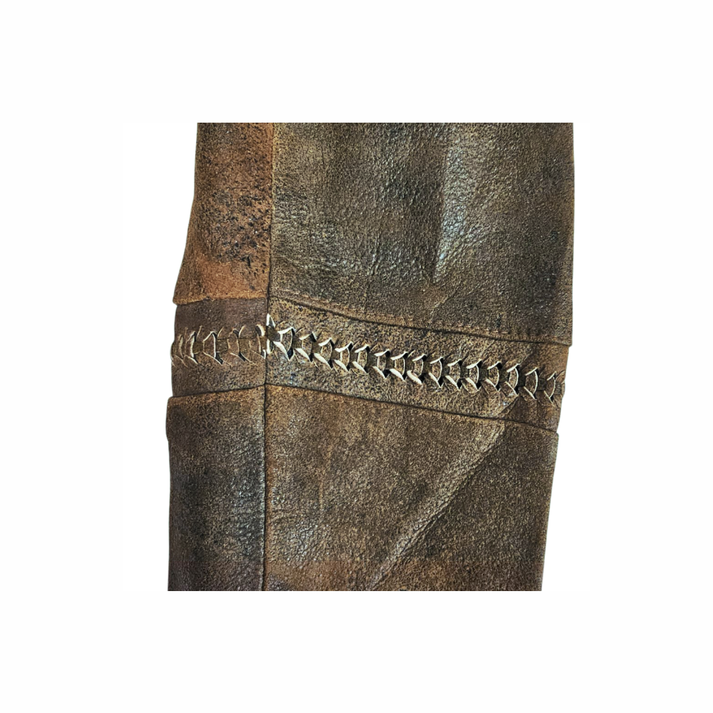 Late 80s - 90s Vintage Distressed Leather Jacket