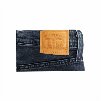 Ribcage Bell Denim Bermuda Shorts with Vintage reclaimed Lace Hem - Levi Strauss Upstyled by Re:Velvet - Re:Velvet