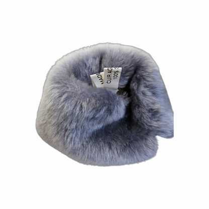 Vintage Suede Lambskin Gloves with Fur Cuffs & Anagram Embroidery - Re:Velvet