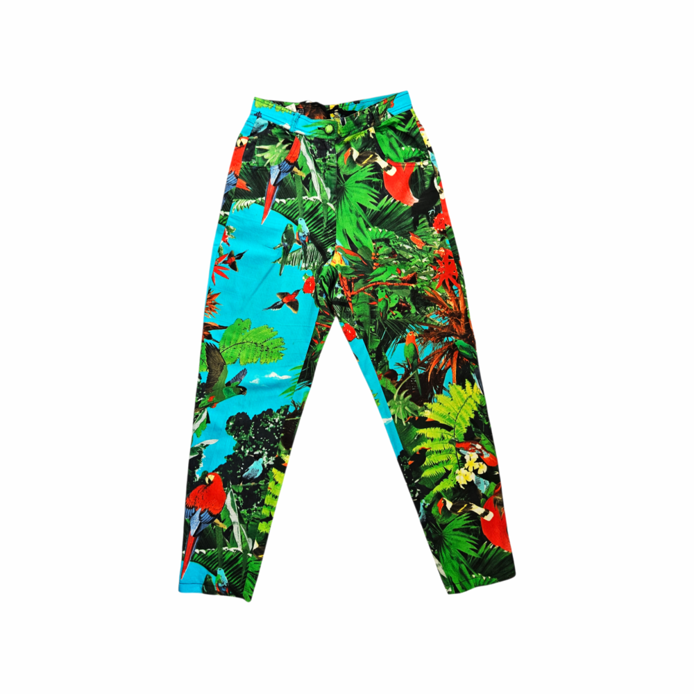 Tropical Print High-Rise Trousers - Louis Féraud - Re:Velvet