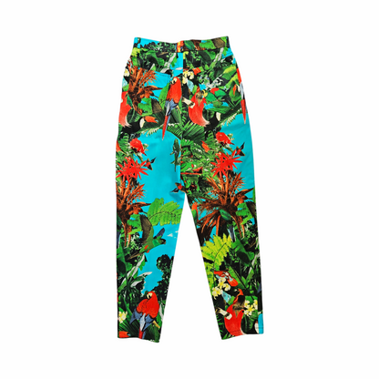 Tropical Print High-Rise Trousers - Louis Féraud - Re:Velvet